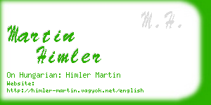martin himler business card